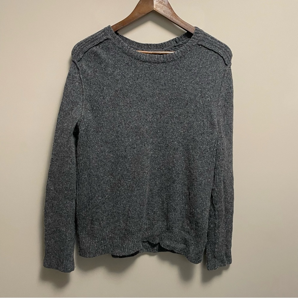 Banana Republic Charcoal Grey Knit Wool Blend Sweater Women’s Small